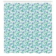 thumbnail image 3 of Ambesonne Succulent Shower Curtain, Blue Green Cacti Plants, 69"Wx75"L, Blue Green and White, 3 of 5
