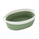 thumbnail image 4 of Cesta de cuerda de algodón 30x20x12,5 cm Cesta de almacenamiento multiusos para estantes Cesta tejida blanco verde, 4 of 9
