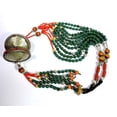 thumbnail image 5 of Turquoise,Green Onyx Gemstone Nepali Silver Jewelry Tibetan Necklace A38-72, 5 of 10