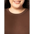 thumbnail image 6 of Terra & Sky Women's Plus Size Fleece Sweatshirt, Available in 1,2, and 3- Packs, Size 0X-4X, 6 of 23