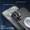 thumbnail image 3 of ELEHOLD for iPhone 16 Magnetic Case,Thin Fit Translucent Matte Back Slim Compatible with Mag Safe Accessory Build-in Invisible Stand Shockproof Heat Dissipation Phone Cover,Purple, 3 of 10