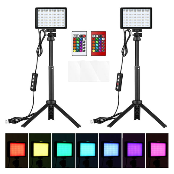 Light RGB Video Light Kit High Brightness USB Power Photography LED Light For Live Streaming