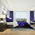 thumbnail image 3 of Designart Ensemble de Literie Moderne et Contemporain 'pourpre Royal & Bleu Rêve' - Housse de Couette et Shams, 3 of 4