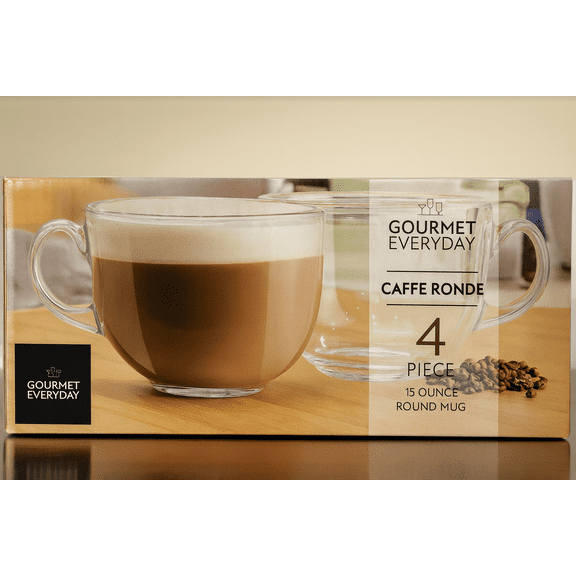 Gourmet Everyday 15-Ounce Coffee Mug Set of 4