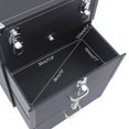 thumbnail image 5 of 3-Tier Rolling Makeup Train Case Nail Polish Storage Box Organizer Cosmetics BOX Used for Make-Up Artists, Nail Technicians, Estheticians, 5 of 19