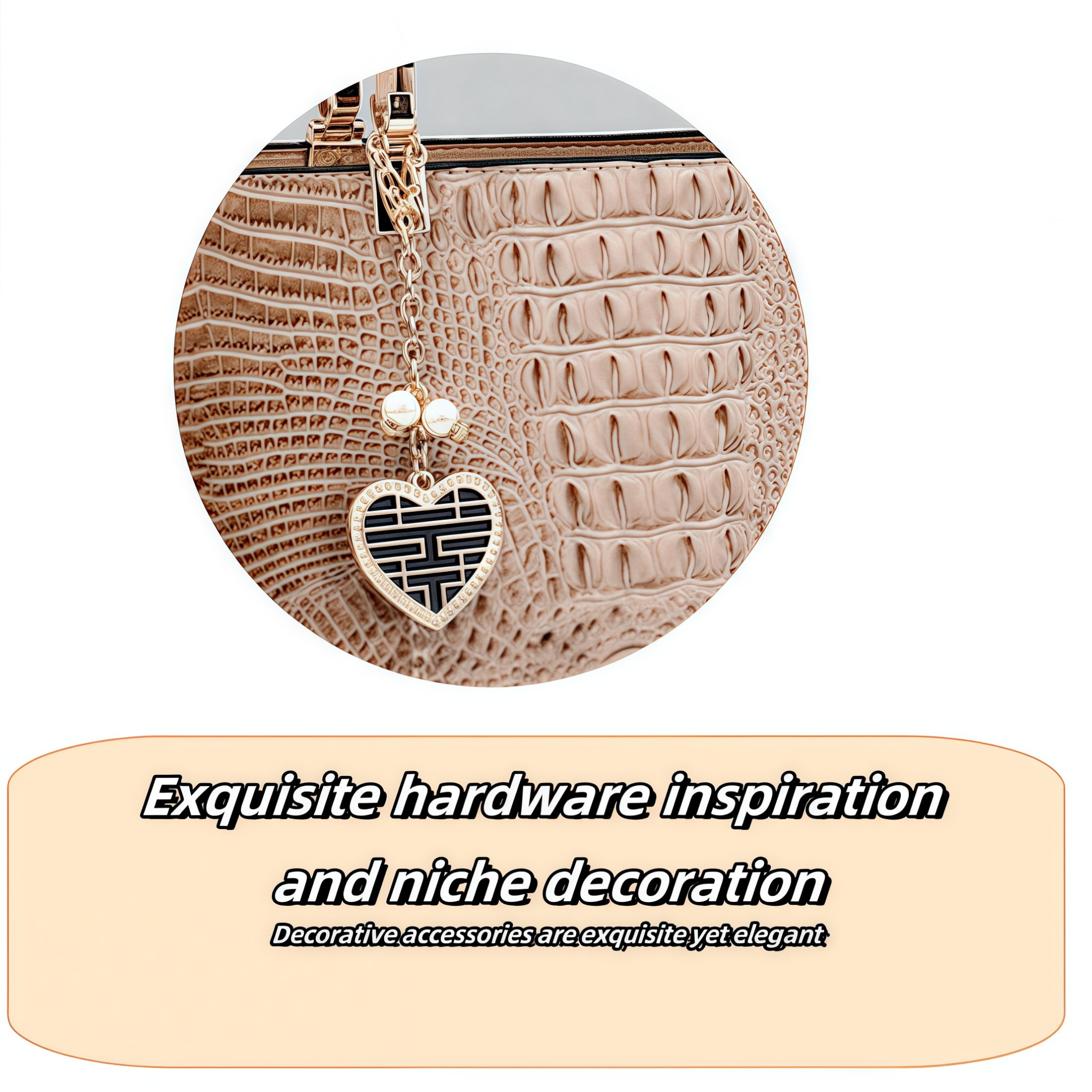 New large-capacity solid-color minimalist crocodile-pattern shoulder bag for cross-body use.