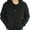 Black, variant on ToBeInStyle Mens Fleece Lined Sherpa Hoodie with Adjustable Drawstring Hood
