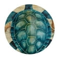 thumbnail image 2 of JEUXUS Round Tablecloth Sea Turtle Ocean Fitted Elastic Waterproof Wipeable Table Cloth Cover Decorations Table Pad Cover for lndoor Outdoor-Small, 2 of 7