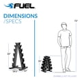 thumbnail image 5 of Fuel Pureformance by CAP A-Frame Dumbbell Rack for Home Gym, 5-Tier Hex Dumbbell Storage Rack, 200 lb Capacity, 5 of 6