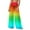 Multicolor, variant on Spring Pants for Women,Women See Through Sheer Mesh Pants Beach Swimsuit Bikini Bottom Cover up Party Club Elastic High Waist Wide Leg Pants
