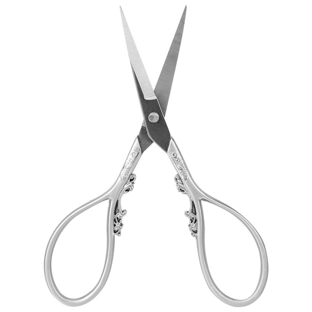 Tijeras de Costura de Diseño Clásico de Acero inoxidable, Estilo Europa para Bordado, Álbumes de recortes y manualidadas