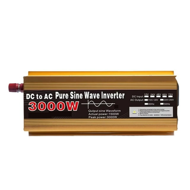 Inverter 12v/24v 220 Pure Sine Wave 1600W-3000W Multi-function Converter Car inverter ,Advanced Charging Protection Design
