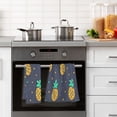 thumbnail image 5 of Pineapple Pattern Set of 2 Pure Cotton Towels, 16'' x 28'', Highly Absorbent and Soft, 5 of 8