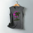 thumbnail image 5 of Summer Savings Clearance! Titcea Tank Top for Women Palm Tree Printed Round Neck Sleeveless Graphic Tees Hawaiian Beach Holiday Summer Casual T Shirts, 5 of 5