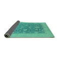 thumbnail image 2 of Ahgly Company Indoor Rectangle Oriental Turquoise Blue Industrial Area Rugs, 8' x 10', 2 of 4