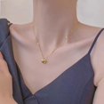 thumbnail image 5 of New Cross-border Couple Cavicle Chain Geometric Heart-shaped Light Luxury Temperament Simple Sweet Love Pendant Necklace Jewelry, 5 of 5