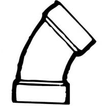 Lasalle Bristol 632500 1-1/4" ABS Long Turn Elbow