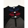 thumbnail image 4 of Mikrdoo Boys Comfy Raglan Long Sleeve T-Shirts, 3-Pack, Sizes 7-15, 4 of 7