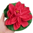 thumbnail image 1 of 18cm Artificial Water Lily Floating Lotus Flower Pond Aquarium Decor Multicolor, 1 of 9