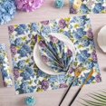 thumbnail image 6 of Caltero 100 PCS Fall Napkins, 3 Ply Disposable Watercolor Hydrangea Floral Paper Napkins,Disposable Guest Hand Towels for Party Supplies, 6 of 8