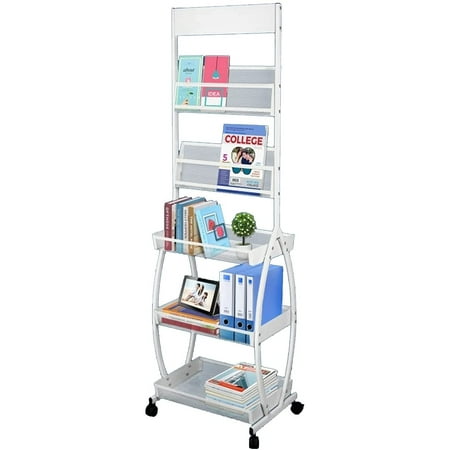 Magazine Holders Floor Metal Newspaper Propaganda Rack Magazine ...