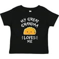 thumbnail image 3 of Inktastic My Great Grandma Loves Me with Taco Illustration Boys or Girls Toddler T-Shirt, 3 of 5