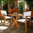 thumbnail image 4 of Teak Wood Wood Las Palmas Stacking Arm Chair with Batyline Sling, 4 of 5