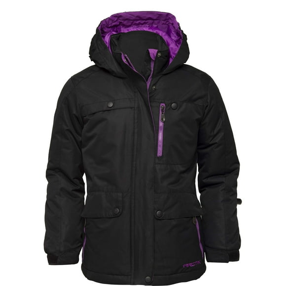 Arctix Girls Jackalope Insulated Winter Jacket, Black, Small