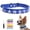 Deep Blue, variant on Newborn Brand Personalized Dog Collar PU Leather with Rhinestone Letters, Customized Sparkling Name Collar for Small Dogs Cats,Pink,8-10 inch,Small