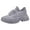 Gray, variant on Platform Sneakers for Women Stretch Knitted Slip on Chunky Tennis Shoes Casual Cushioning Lace up Running Athletic Shoes Light Purple Size 5.5