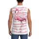 thumbnail image 4 of Fotbe Flamingo Men's Camiseta sin Mangas Estampada para Hombres, Playera Casual para Gimnasio, Entrenamiento, Playa-X-Large, 4 of 7