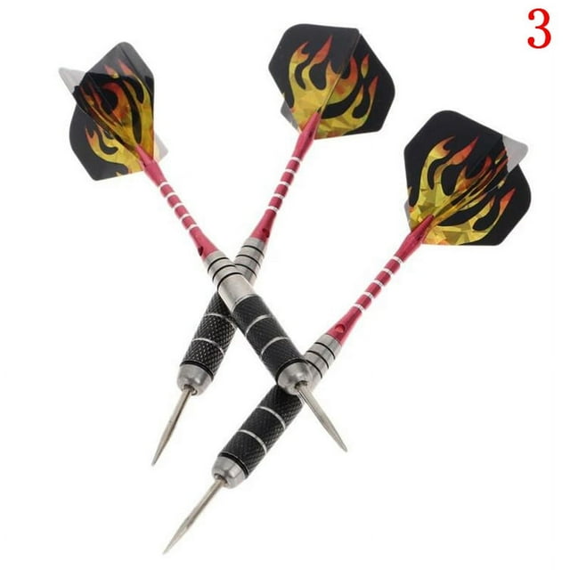 Ensemble de 3 Pcs Fléchettes à Pointe Aiguille en Acier au Tungstène avec 3