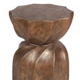 thumbnail image 2 of Luxen Home Modern MgO Indoor Outdoor Weathered Copper Garden Stool, 2 of 8