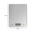 thumbnail image 3 of Báscula de Cocina Aquila Digital 5 Kg Plata Modelo Ommega, 3 of 4