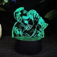 thumbnail image 3 of Football Player Lionel Messi 3D Night Light Remote Control and Touch 16 Color Changing Room Decoration Bedside Table Lamp Fans Gift, 3 of 4