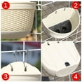 thumbnail image 6 of Vikakiooze Home Decor Hanging Plant Pots Flower Baskets Self Watering Wall Garden Plant Pot, 6 of 7