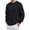 Black, variant on Crew Neck Sweatshirt for Men Long Sleeve Cinch Cuff Pullover Casual Loose Comfy Dressy Solid Color Tops