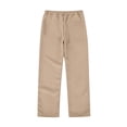 thumbnail image 5 of Uniform Pants for Girls Elastic Waist Straight Khaki School Uniform Pants Boys Back to School Clothes Size 5-14 Years, 5 of 6
