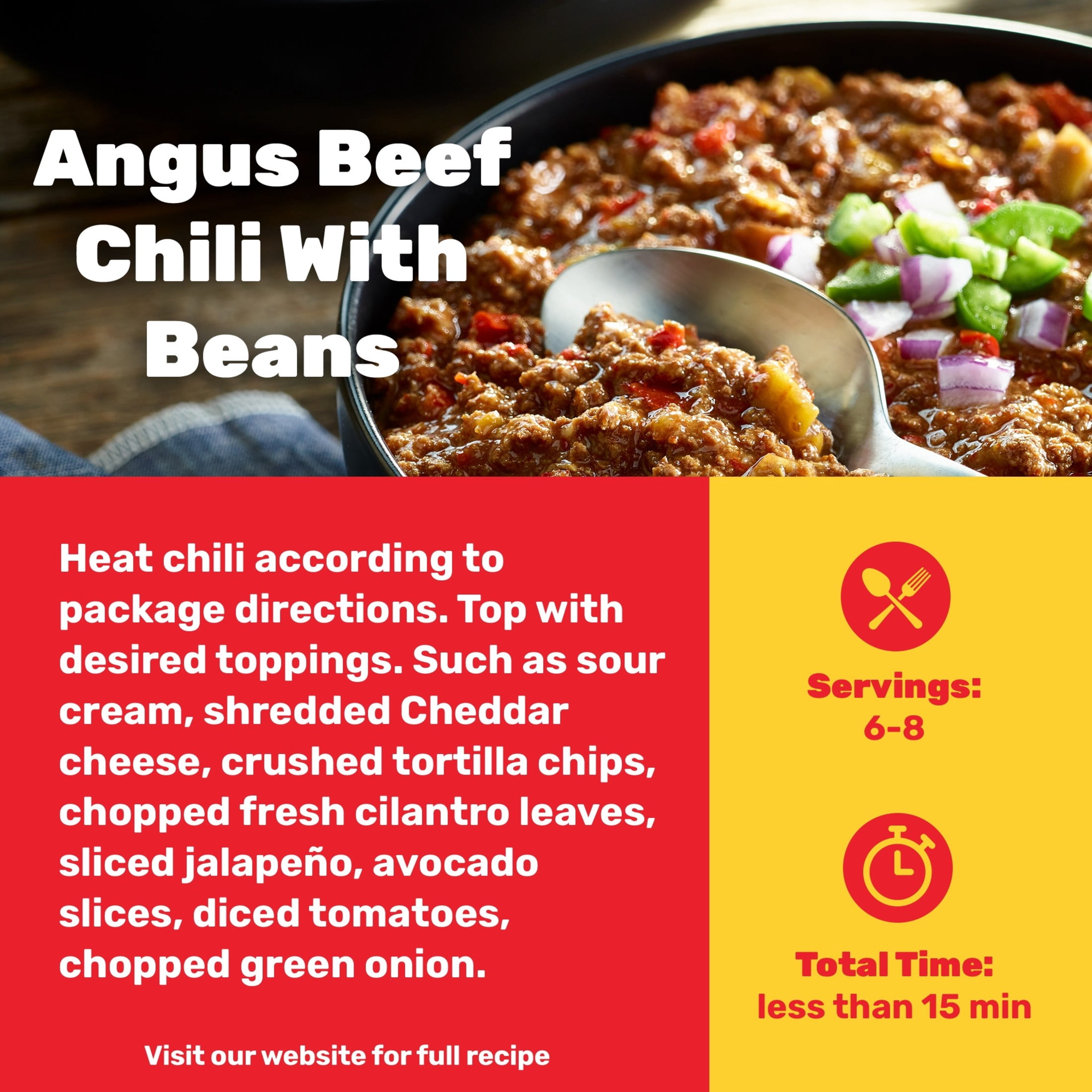 (12 pack) HORMEL Chili Angus Beef Chili with Beans, Made with 100% Angus Beef, 14 oz