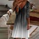 thumbnail image 2 of Vestido de jersey con cuello en V y manga larga estampado a la moda para mujer Pompotops hdfakjf8357, 2 of 5