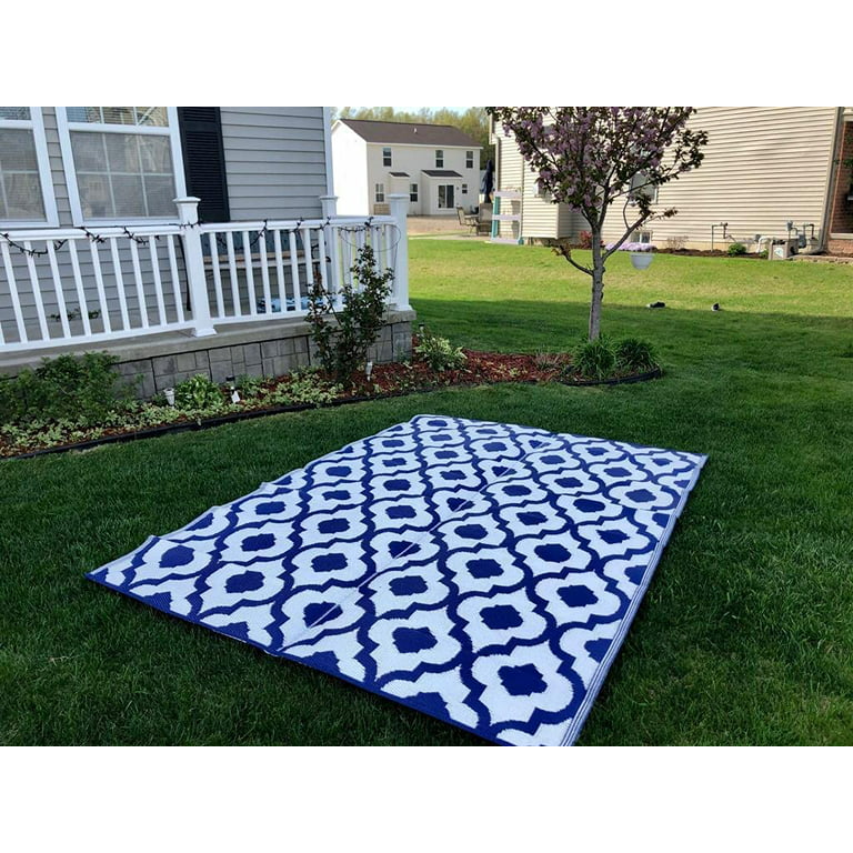 Tiitstoy Outdoor Camping Mats Rugs, 4x6ft Waterproof Plastic Straw Rug  Stain & UV Resistant Floor Mat for Patio Porch RV Backyard Pool Deck Picnic