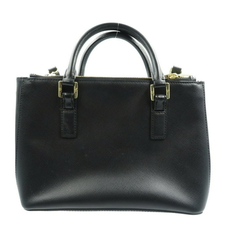 Tory Burch ブラックレザーバッグ Tory Burch ブラックレザー ショルダーバッグ - メルカリ