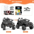 thumbnail image 6 of FUNTOK 24V 2 Seater Kids Ride on Toys w/ 20 " Large Seat, 4 x 200W Motor, 2WD/4WD Switchable Ride on Truck, 3 Speeds w/ Remote Control/LED Lights/Music/Bluetooth, 6 of 9