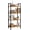 Wood, variant on TINKLE WELL 5 Tier Bookshelf, Tall Metal Bookcase, Open Storage Display Shelves, Black