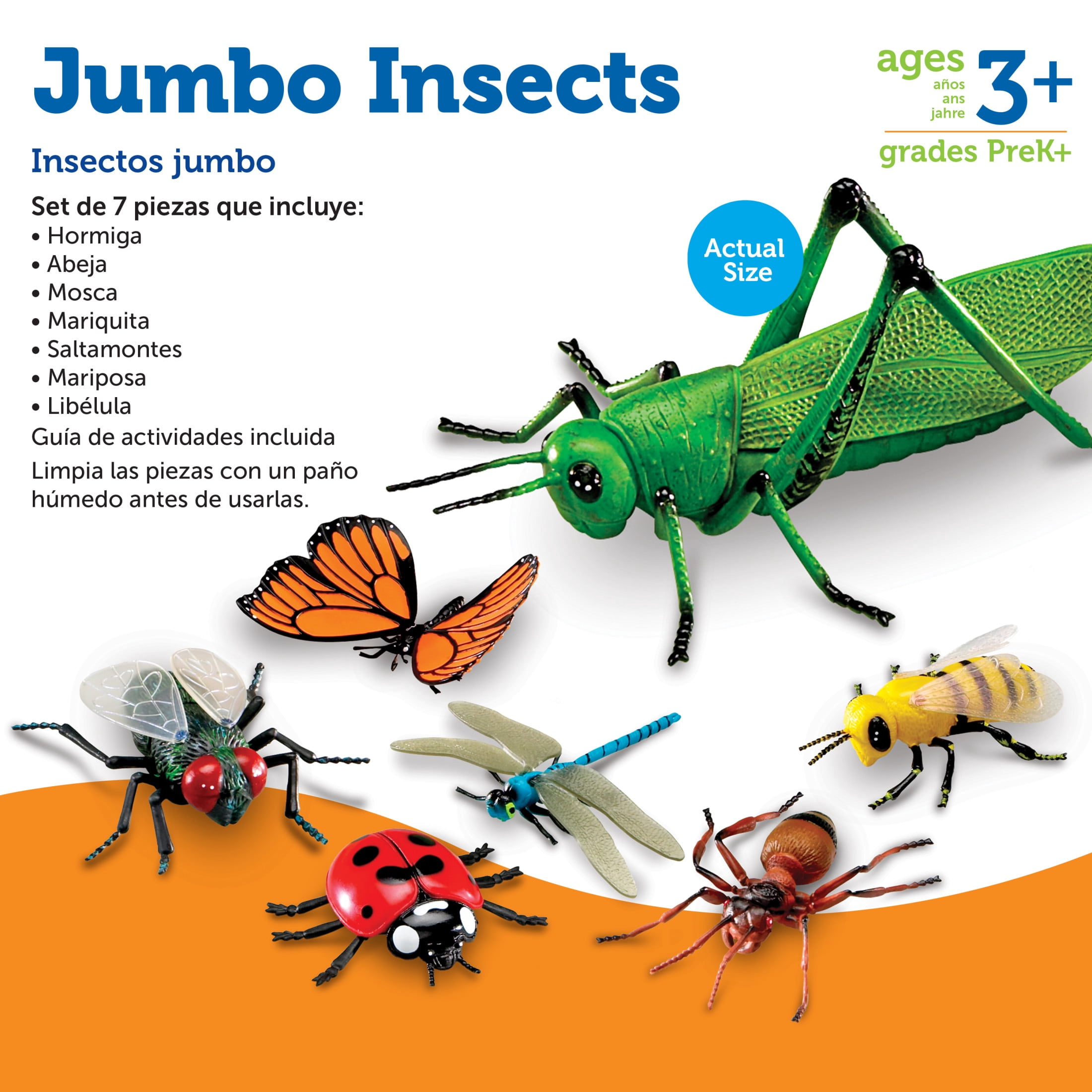 Learning Resources Jumbo Insects, Animal Toys for Kids, Ages 3+