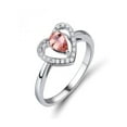 thumbnail image 1 of 1.25 Carat Pear Morganite and Diamond Engagement Ring in 14k White Gold affordable morganite and diamond engagement ring, 1 of 2