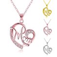 thumbnail image 2 of Collar con colgante en forma de corazón con letras para mamá, regalo para el día de la madre, rosa dorada BANYUO Electrónica, 2 of 5