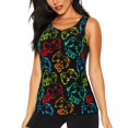 thumbnail image 1 of Balery Play Game Start Camiseta sin mangas estampada ligera para mujer, tops de entrenamiento sin mangas, camisetas de yoga transpirables de secado rápido.-XX-Large, 1 of 7