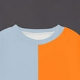 thumbnail image 6 of AUNVITO Kids Fleece Pullover Color Block Print Long Sleeve Crewneck Sweatshirt Cozy Winter Casual Top 2-14Y, 6 of 6
