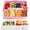 Pink, variant on Snackle Box Container for Adults, 11 in1 Divided Serving Tray Snack Box Containers with Stackable Compartment and Handle, Customizable Charcuterie Boxes Portable Snack Platter for Party Travel, Brown